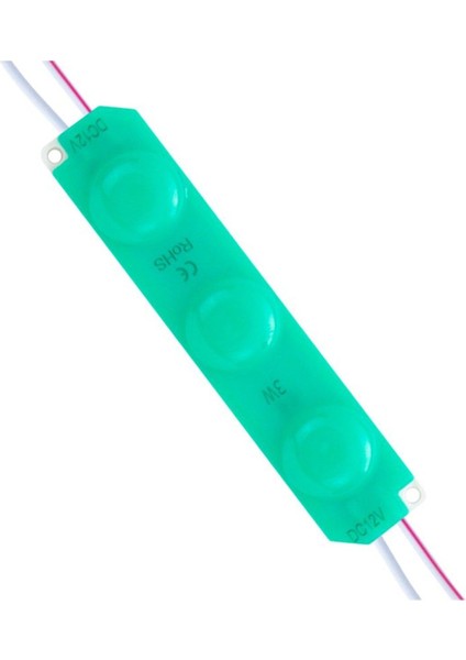 12V LED Modül Yeşil 3W 93X21MM IP65 220-240LM 180°