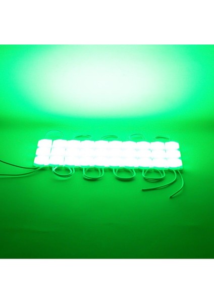 12V LED Modül Yeşil 3W 93X21MM IP65 220-240LM 180° fiyatları