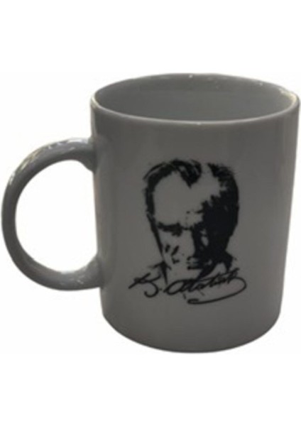 Beyaz Atatürk Temalı Kupa, Şık ve Anlamlı Tasarım