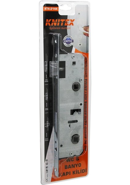 Wc - Banyo Pvc Pimapen Kapı Kilit Vakumlu Ambalaj KTX-2144 (5060)