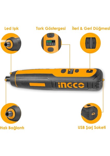 USB Şarjlı, Akülü, Akıllı Vidalama Tornavida Seti, Pratik ve Güçlü Performans Sağlar.