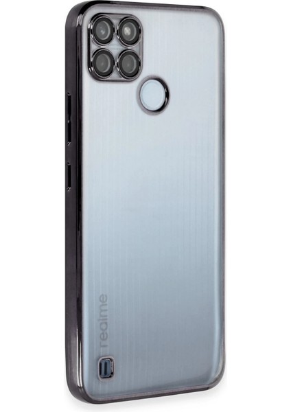 Realme C25Y Kılıf Razer Lensli Silikon - Siyah Svlrs