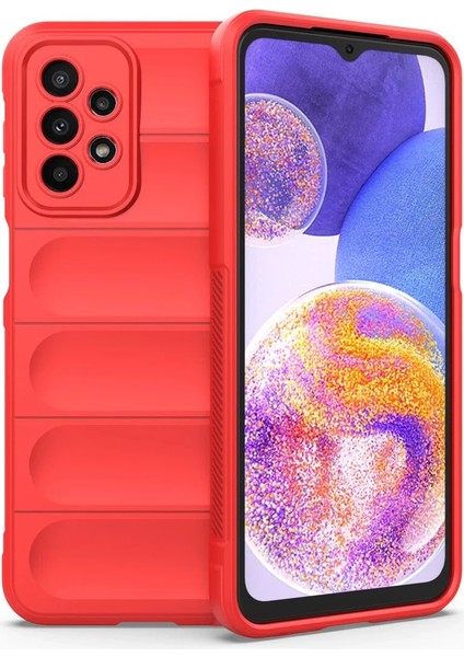 Samsung Galaxy A23 4g Kılıf Optimum Silikon - Kırmızı Svlrs