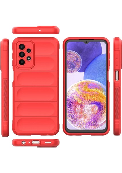 Samsung Galaxy A23 4g Kılıf Optimum Silikon - Kırmızı Svlrs modelleri