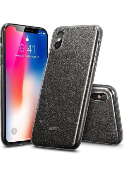 iPhone 7/8/se/7plus/8plus/x/xs/xs Max Modelleriyle ile Uyumlu Parlak Simli Transparan Silikon Kılıf fiyatları