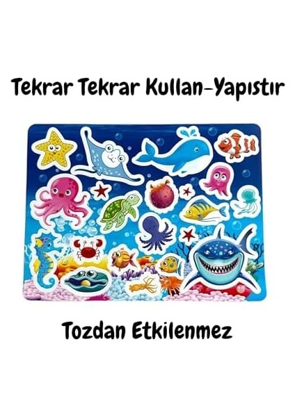 Tekrar Tekrar Kullanılabilen Sticker Seaworld modelleri