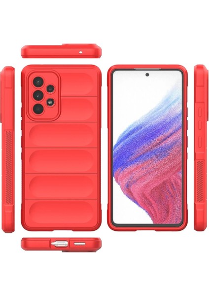Samsung Galaxy A53 5g Kılıf Optimum Silikon - Kırmızı Svlrs modelleri