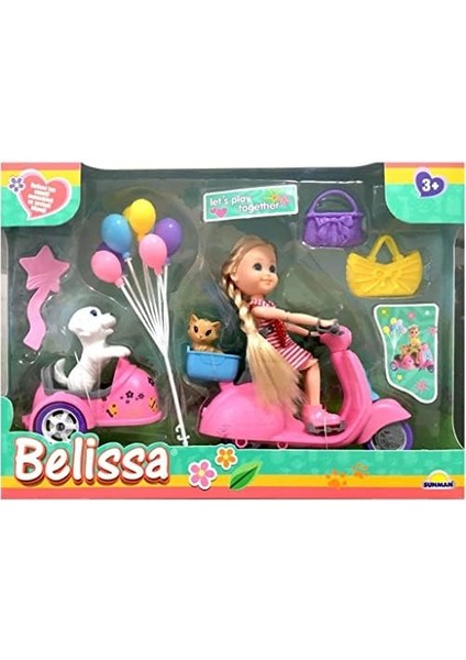 Motorsikleti ve Sevimli Köpeği Bebek Seti