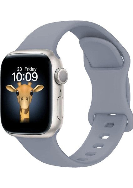 Apple Watch 7 41MM Uyumlu Zore KRD-131 Silikon Kordon Strap Kayış