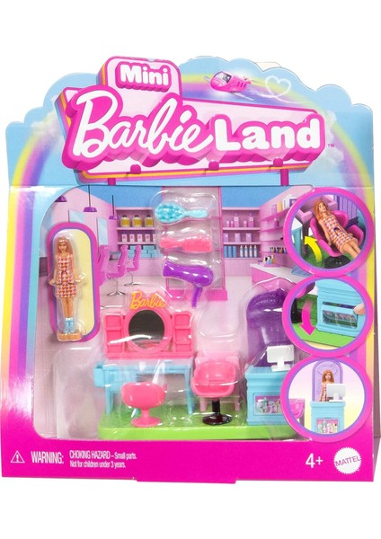 Mini Barbieland Bebek ve Oyun Seti Kuaför