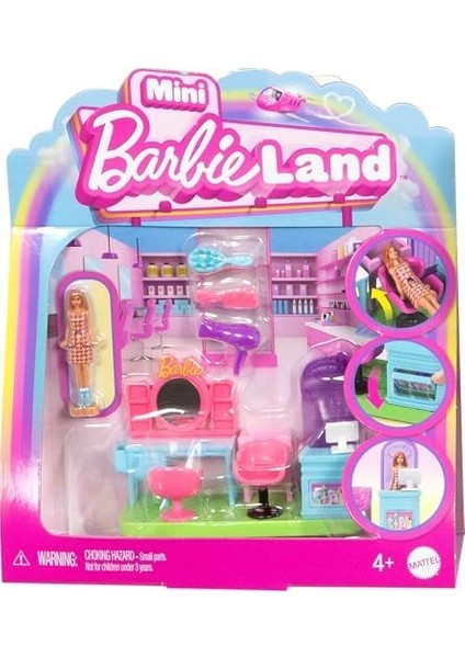 Mini Barbieland Bebek ve Oyun Seti Kuaför modelleri