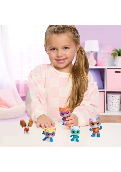 Play Junior Superkitties Kahraman Takımı, 5 Parçalı Figür Seti, 5 cm Büyüklüğünde Koleksiyon Figürleri, 3 Yaşından Itibaren Çocuk Oyuncağı modelleri