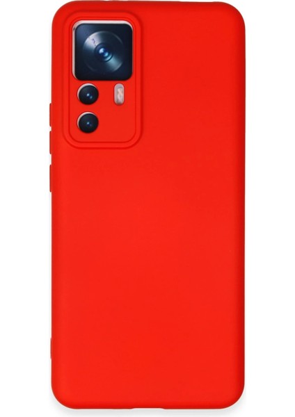 Xiaomi Mi 12T Pro Kılıf Nano Içi Kadife Silikon - Kırmızı Svlrs