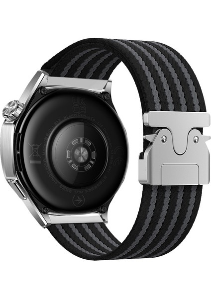 Huawei Gt2 46MM Uyumlu Zore KRD-133 22MM Naylon Kumaş Hasır Örgülü Kordon
