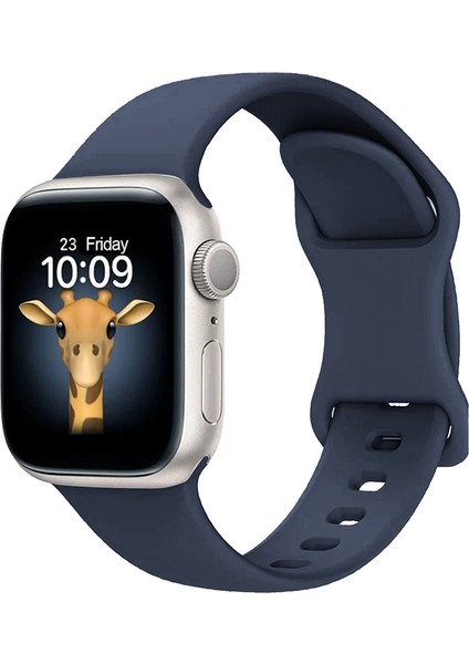 Apple Watch 44MM Uyumlu Zore KRD-131 Silikon Kordon Strap Kayış