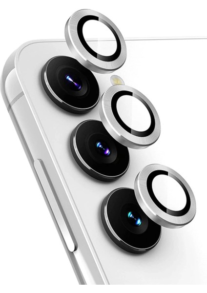 Samsung Galaxy A34 5g Valdez Metal Kamera Lens - Gümüş Svlrs