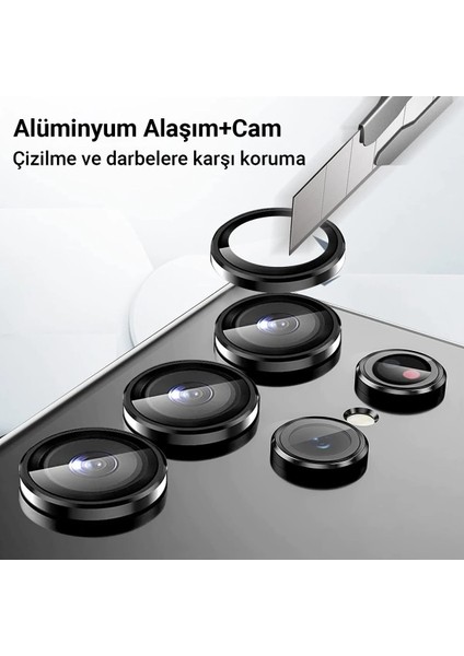 Samsung Galaxy A34 5g Valdez Metal Kamera Lens - Gümüş Svlrs modelleri
