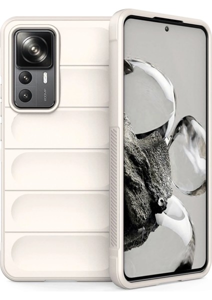 Xiaomi Mi 12T Pro Kılıf Optimum Silikon - Krem Svlrs