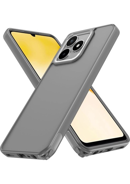 Realme C53 Kılıf Elegant Kapak - Titan Gri Svlrs