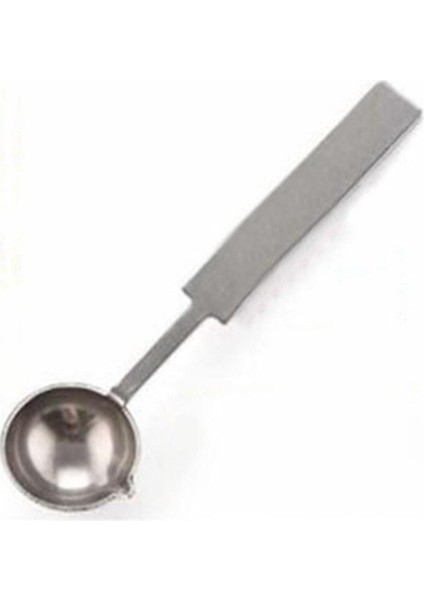 Beyaz Paslanmaz Çelik Balmumu Kaşık, Retro Tasarım, Uzun Sap, Şık ve Dayanıklı.