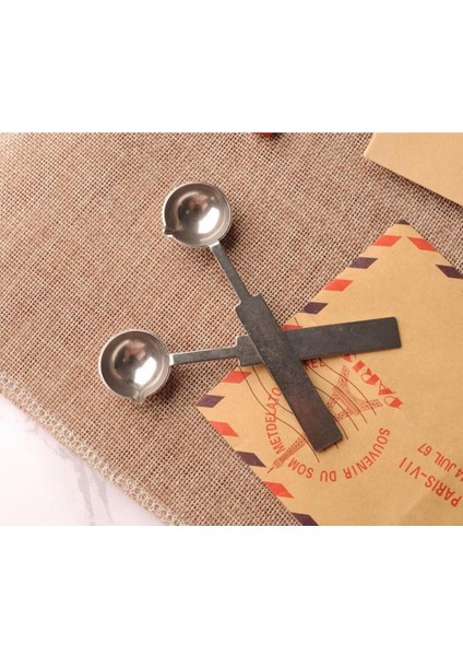 Beyaz Paslanmaz Çelik Balmumu Kaşık, Retro Tasarım, Uzun Sap, Şık ve Dayanıklı. fiyatları