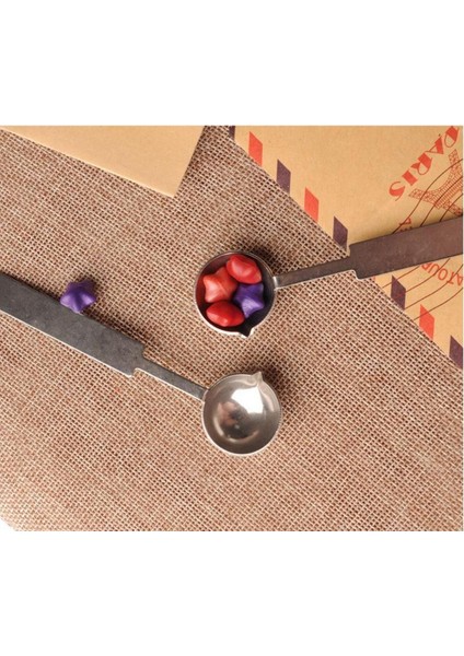 Beyaz Paslanmaz Çelik Balmumu Kaşık, Retro Tasarım, Uzun Sap, Şık ve Dayanıklı. fırsatları