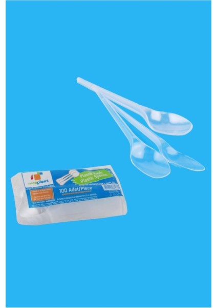 Şeffaf ve Kullanışlı 100'LÜ Kaşık Seti, Pratik ve Şık Mutfak Aksesuarı