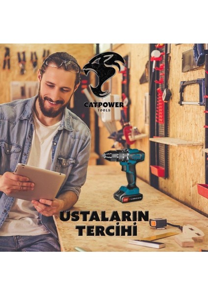 12V 1.3AH Akülü Vidalama, Güçlü ve Güvenilir, 2 Yıl Garantili