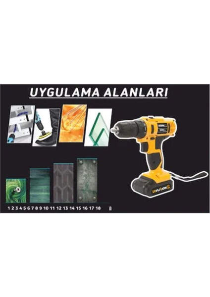 36V 5AH Li-Ion Darbeli Çift Akülü Vidalama Matkap Seti + 1 Yıl Batarya Garanti