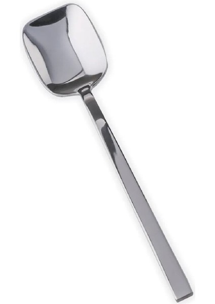 Beyaz 16 cm Tekli Dondurma Kaşığı, Şık ve Pratik Kullanım Sağlar.