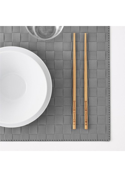 Doğal Bambu Yemek Çubuğu, 4 Çift, Kahverengi, Şık ve Kullanışlı.