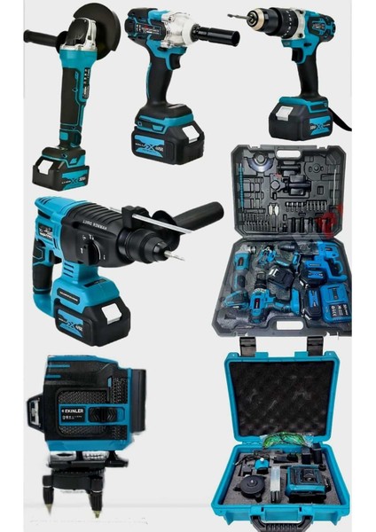 360° ve Ultra 4’lü Akülü Çok Amaçlı Set, Güç ve Çok Yönlülük Bir Arada