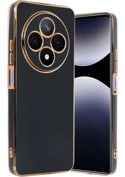 Xiaomi Redmi 14C Kılıf Volet Silikon - Siyah Svlrs