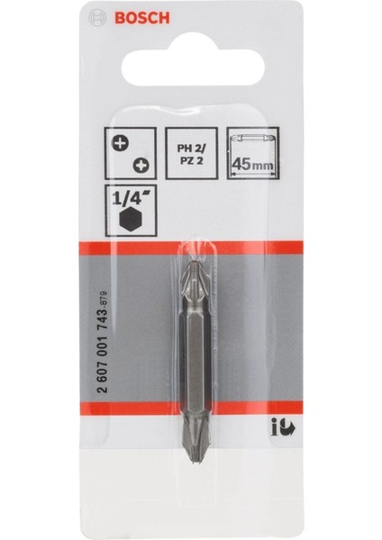 Çift Taraflı Uç PH2XPZ2X45 mm 1 Adet, Çok Amaçlı ve Dayanıklı Tasarım fiyatları
