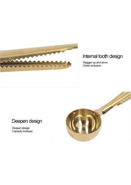 Paslanmaz Çelik Kahve Kaşığı, Çok Fonksiyonlu Mutfak Klipsi, Ölçü, Un ve Şeker Ölçeği indirimleri