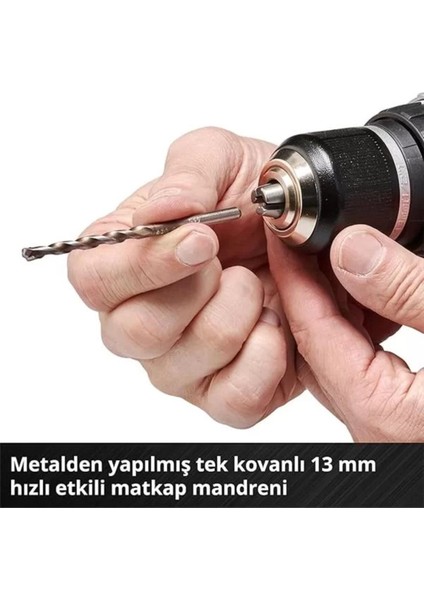 Akülü Vidalama 18 V Li-Ion Kömürsüz, Hafif ve Güçlü, Çok Amaçlı, Ergonomik Tasarım