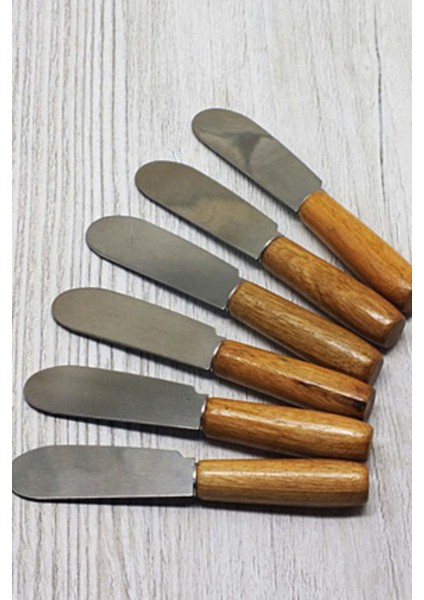 Bambu Saplı Mini Spatula Seti, 6'lı, Renkli, Çok Amaçlı Kullanım modelleri