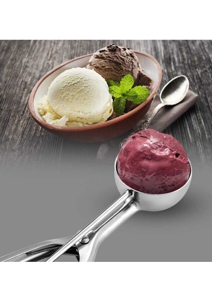 6 cm Çelik Paslanmaz Dondurma ve Kurabiye Kaşığı, Çok Renkli, Dayanıklı ve Şık Tasarım fiyatları