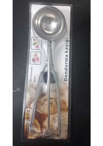 6 cm Çelik Paslanmaz Dondurma ve Kurabiye Kaşığı, Çok Renkli, Dayanıklı ve Şık Tasarım modelleri