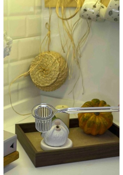 Turuncu Renkli Origami Şekilli Şeker ve Kahve Kaşığı Seti 6 Adet fiyatları