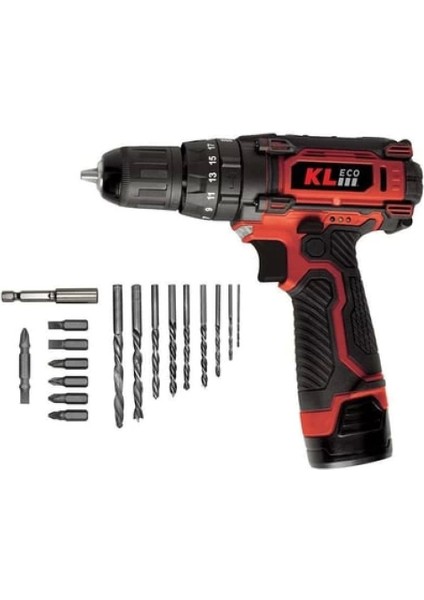 12V/2AH Çift Akülü Li-Ion Şarjlı Darbeli Matkap