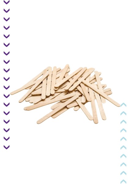 Kullan-At Tahta Karıştırıcı, 500 Adet, Kahverengi, Hafif ve Dayanıklı.