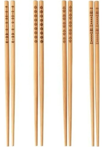 Kahverengi 10 Adet Şık ve Dayanıklı Çubuklar, Yemekleriniz Için Ideal Seçim