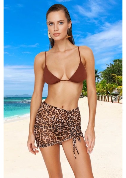 Desenli Büzgülü Pareo Plaj ve Havuz Için Yüksek Konfor Klora Dayanıklı Yaz Koleksiyonu