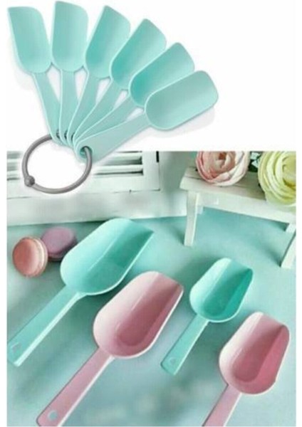 Turuncu 6'lı Plastik Baharat Kaşığı Seti, Pratik ve Şık Mutfak Gereci fiyatları