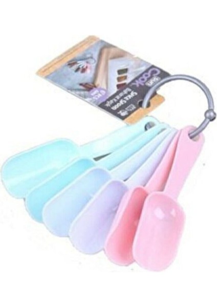 Turuncu 6'lı Plastik Baharat Kaşığı Seti, Pratik ve Şık Mutfak Gereci modelleri