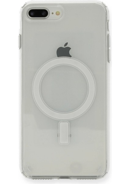 Iphone 8 Plus Kılıf Magneticsafe Şeffaf Silikon - Şeffaf Svlrs