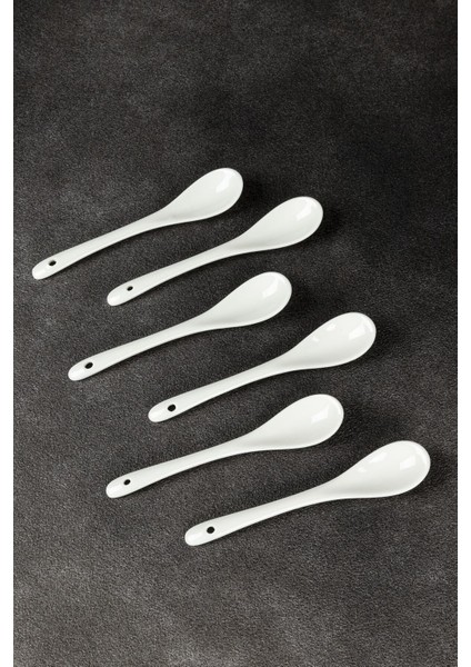 Renkli Porselen Çay ve Tatlı Kaşığı Takımı, 6'lı, Şık ve Kullanışlı Set fiyatları