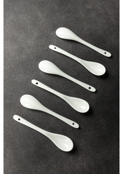 Renkli Porselen Çay ve Tatlı Kaşığı Takımı, 6'lı, Şık ve Kullanışlı Set fırsatları