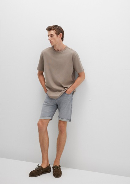 Brian 90LAR Açık Gri Jean Şort 0418489820 fiyatları